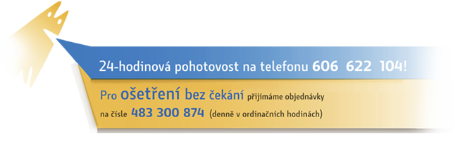 24-hodinová pohotovost na telefonu 606 622 104!